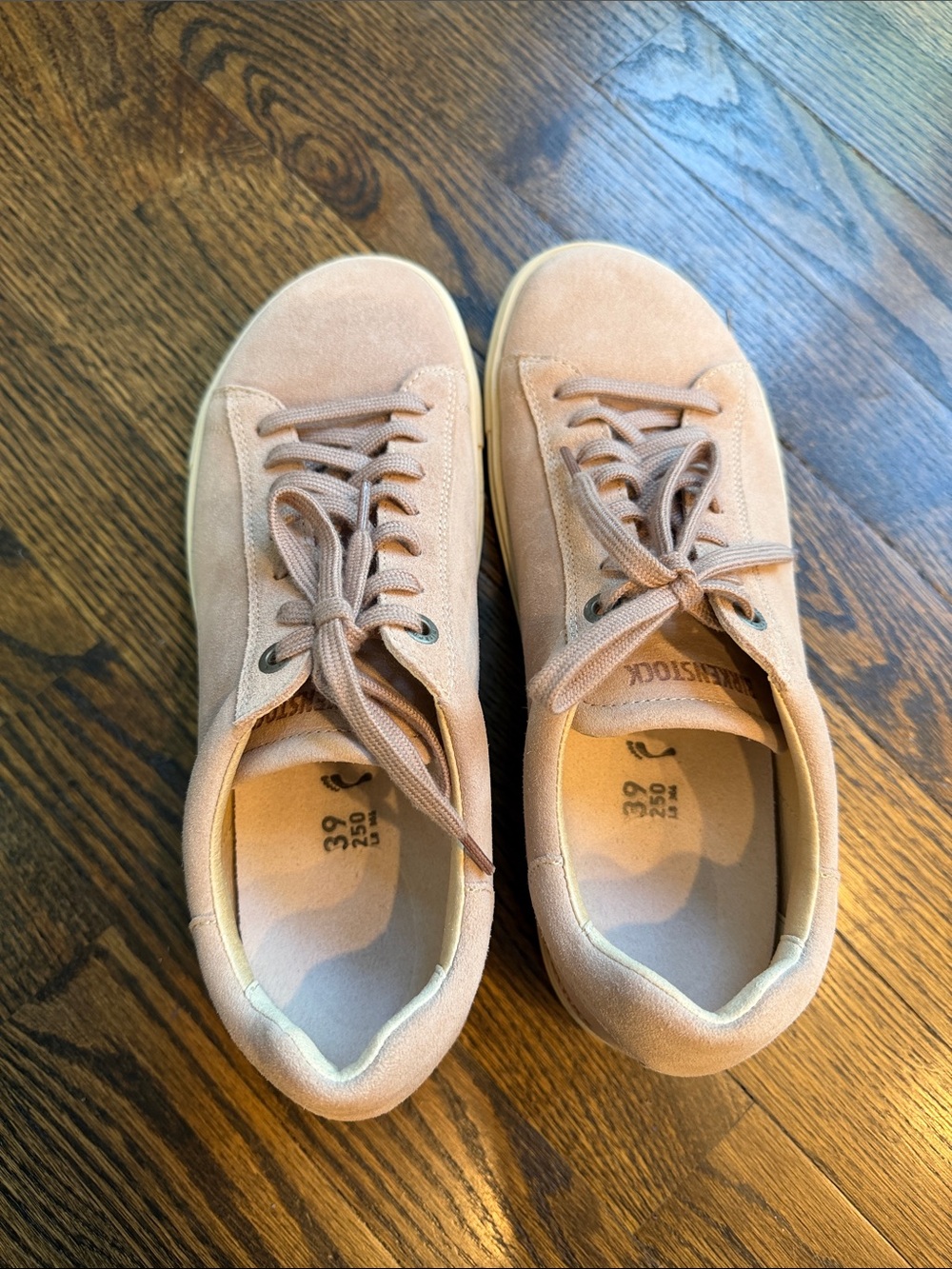 Birkenstock Women's Bend Low Sneaker suede neutral sand light rose - Picture 5 of 9
